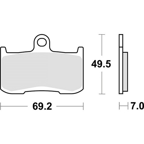 Racing front brake pads - front, 782rst