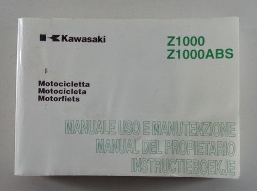 Manual kawasaki 1000 - 1000, /