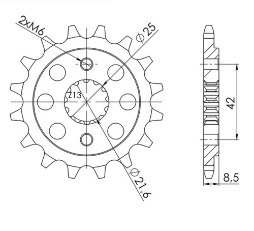 Sprocket step 520 teeth - , 15