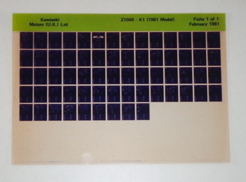 Microfiche spare parts catalog - spare,