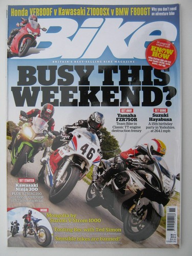Bike november 2014 suzuki - bike,
